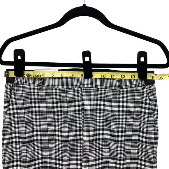 H&M Houndstooth Pants, Size 8, Pull-On Elastic Waist, Ankle Length, Pockets, NEW - Picture 7 of 12